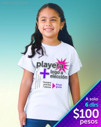 Playera económica cuello redondo Niños